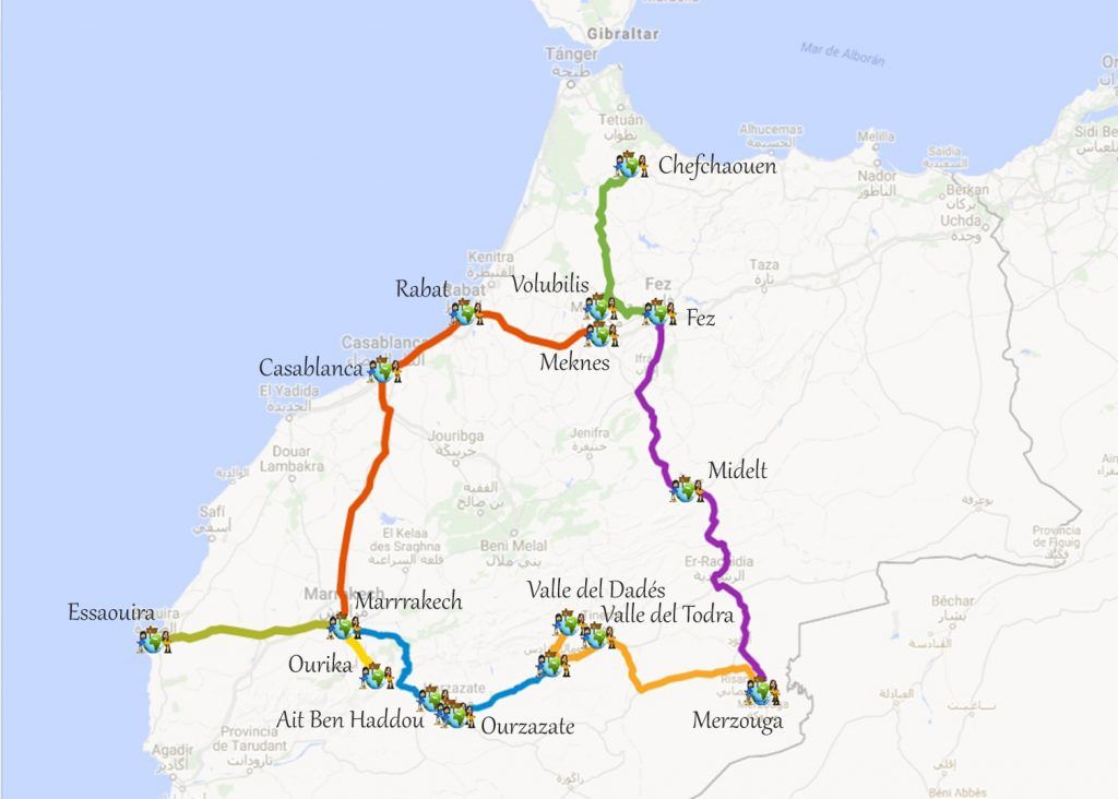 mapa marruecos
